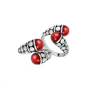 �y���������z�A�N�Z�T���[�@�l�b�N���X�X�^�[�����O�V���o�[�����O�R�[����plata de ley anillo con coral ar6170cr6