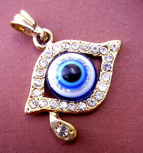 �y���������z�A�N�Z�T���[�@�l�b�N���X2180 pendentif oeil larme metal et verre