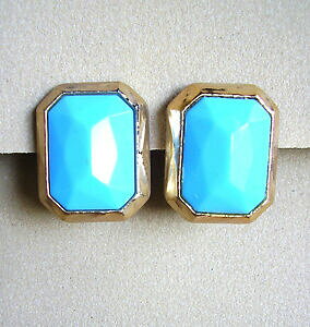 yzANZT[@lbNX^[RCY1181 konplott boucles doreille resine doree et bleu turquoise