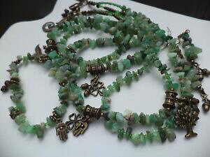 yzANZT[@lbNXuYlbNXuXbgCOg[Nfichas de bronce naturaleza plumas de ngel chrysoprase encantos collar pulsera pendientes