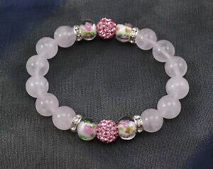 yzANZT[@lbNXCgsN[YNH[csNNH[cuXbgr[Yexclusivo 10mm luz rosa rosa cuarzo brazalete elstico con cuentas shamballa 18