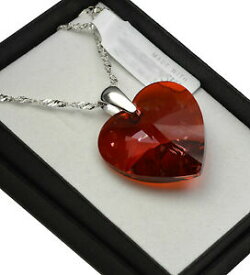 【送料無料】アクセサリー　ネックレスネックレスレッドマグマスワロフスキークリスタル925 sterlingsilver collar * rojo magma * corazn 1028 cristales de swarovski