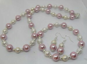 yzANZT[@lbNXsNp[Vo[p[lbNXCOX^[_Xgen rosa perla y plata perla collar conjunto desde 925 stardust aretes