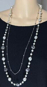 yzANZT[@lbNXfUCi[qlbNXinspirado diseador collar perlas cristales en flores 2 hebras magnfico nuevo