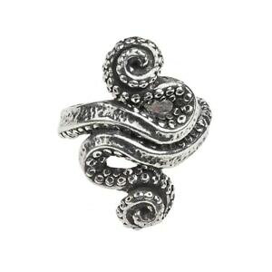 �y���������z�A�N�Z�T���[�@�l�b�N���X�S�V�b�N���b�v�C�J�����Oalchemy gothic kraken tentculos wrap calamar steampunk antiqued anillo de estao