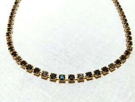 【送料無料】アクセサリー　ネックレスヴィンテージチェーンネックレスラインストーンモチーフチェコvintage 1950s collar gargantilla cadena de estrs checa espumoso motif rojo verde