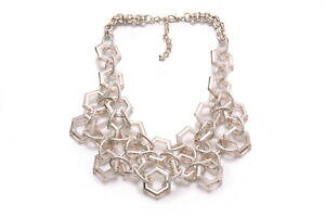 �y���������z�A�N�Z�T���[�@�l�b�N���X���f�B�[�X�l�b�N���X���_���N�[��impresionante seoras gruesa collar geomtricas haxagons detalles cool moderna t413