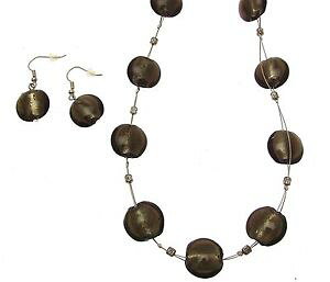 �y���������z�A�N�Z�T���[�@�l�b�N���X�Z�b�g�W���G���[�l�b�N���X�N���X�^���K���X�l�b�N���X�Z�b�gcollar y pendiente conjunto joyera conjuntos de cristal joyas cristal perla collar inv016