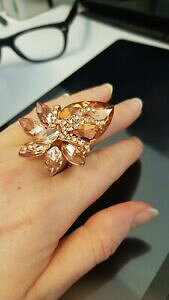 �y���������z�A�N�Z�T���[�@�l�b�N���X�t�@�b�V�����W���G���[���[�Y�o�g���[�E�B���\���g�s�b�N�S�[���h�����Ooro rosa bisutera moda anillo en tema de butler y wilson joyas