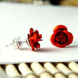 �y���������z�A�N�Z�T���[�@�l�b�N���X�s���Nrojo boda nupcias madre de la novia ~ flor rosa floral pendientes