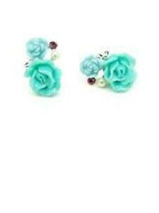 �y���������z�A�N�Z�T���[�@�l�b�N���X�A�x���o��abella chapado en oro blanco verde y azul rosas tachuelas