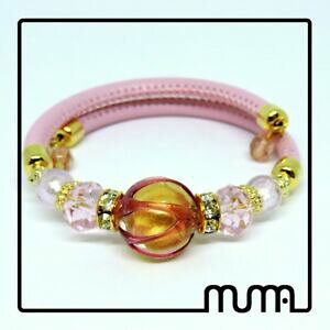 yzANZT[@lbNXuXbgXtXL[KXAJEgjoyera, pulsera regulable con elementos de vidrio, swarovski y cuentas