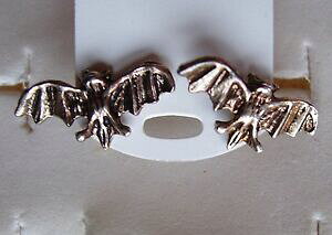 yzANZT[@lbNXAWFg`[tboucles doreilles chauvesouris en argent pour oreilles perces, motif 6x18mm