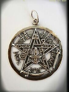 yzANZT[@lbNXy_gVo[X^[OVo[tetragrammaton platapentagram pagan wiccan pendant plata 925 sterling silver