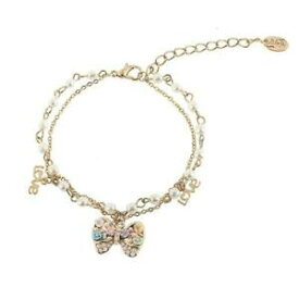 【送料無料】アクセサリー　ネックレス’ゴールドbracciale donna didofa dfb149 gold dorato perle bianche farfalla 3d love