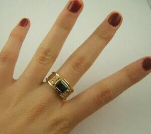 �y���������z�A�N�Z�T���[�@�l�b�N���X�v���[�N�~�N����bague en plaque or 18k 5 microns poinconee neuve en taille 52