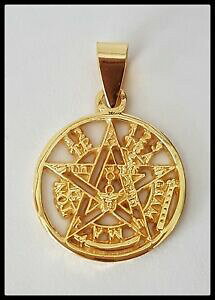 �y���������z�A�N�Z�T���[�@�l�b�N���X�V���o�[�X�^�[�����O�V���o�[tetragrammaton silver plata pentagrama esoterico 925 sterling amuleto talisman,