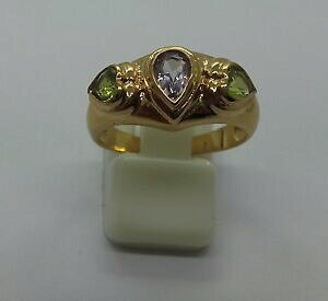 �y���������z�A�N�Z�T���[�@�l�b�N���X�v���[�N�~�N����bague en plaque or 18k 5 microns poinconee neuve en taille 57