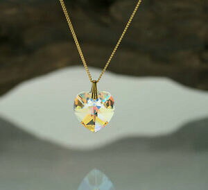 �y���������z�A�N�Z�T���[�@�l�b�N���X�X�����t�X�L�[doublkette con 18mm swarovski elements corazn color crystal a partir de