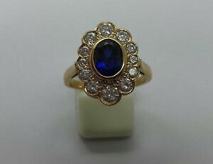 �y���������z�A�N�Z�T���[�@�l�b�N���X�v���[�N�~�N����bague en plaque or 18k 5 microns poinconee neuve en taille 54