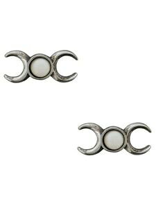 �y���������z�A�N�Z�T���[�@�l�b�N���X�g���v���V���o�[�C�������Oalchemy pendientes de plata de triple diosa tachuelas