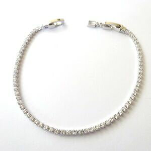 yzANZT[@lbNXejXAWFgrALbracciale tennis uomo donna colore argento zirconi bianchi 18 20 cm 126 p