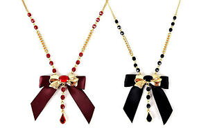 yzANZT[@lbNXAY[collana donna catenina con fiocco e gemme in resina