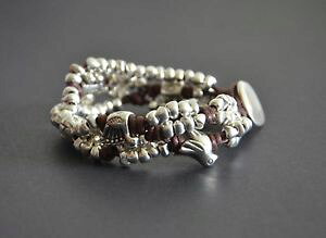 �y���������z�A�N�Z�T���[�@�l�b�N���X�u���X���b�g�u���X���b�g�g���Rpulsera del animalhecha a manopulsera del pez,oso,pjaro,pavo realmejor regalo