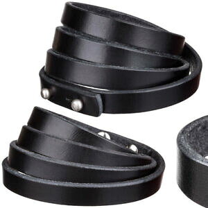 yzANZT[@lbNXuXbgpulsera enrollada de vollrindleder 10mm 4 veces devanado con knopfschraubnieten