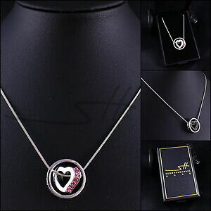 yzANZT[@lbNXlbNXn[gfB[XVo[XtXL[WGP[Xregalo collar corazn en el crculo, seoras, plata, swarovski cristales, en estuche