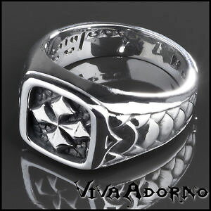 �y���������z�A�N�Z�T���[�@�l�b�N���X�X�e�����X�X�`�[�������O�����O�V�[���N���X�S�V�b�N�o�C�J�[�����O�V���o�[���s�[koolkatana anillo de acero inoxidable cruz sello anillo gothic dedo anillo biker pl
