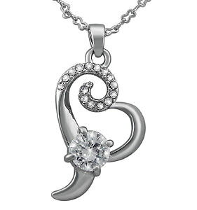 yzANZT[@lbNXlbNXzCgS[hn[gNX}Xlas seoras joyera collar corazn oro blanco chapado plata regalo navidad