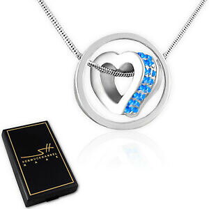 yzANZT[@lbNXlbNXn[gfB[XVo[XtXL[WGP[Xregalo collar corazn en el crculo, seoras, plata, swarovski cristales, en estuche