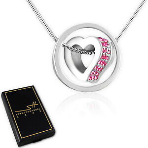yzANZT[@lbNXlbNXn[gfB[XVo[XtXL[WGP[Xregalo collar corazn en el crculo, seoras, plata, swarovski cristales, en estuche