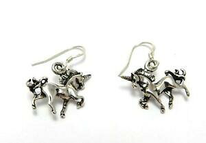 yzANZT[@lbNXjR[\bhX^[OVo[t@^W[hbvCOunicornio plata esterlina slido 925 3d mythical fantasa drop encanto aretes regalo