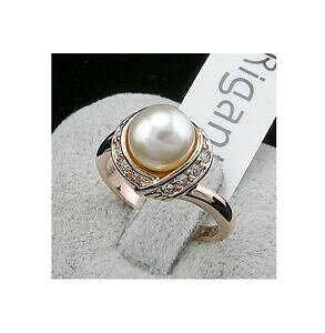 �y���������z�A�N�Z�T���[�@�l�b�N���X�s���N�p�[�������Ok�S�[���h�N���X�}�Xlujo mujer anillo de perla rosa dorado 18k chapado compromiso regalo navidad