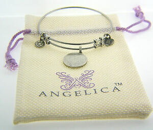 yzANZT[@lbNXJX^uXbgAWFJnuevo angelica personalizado gravable encanto pulsera acabado en plata wgel1386