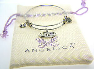 yzANZT[@lbNXAWFJuXbgnuevo angelica infinitycharm pulsera con acabado en plata wgel1076