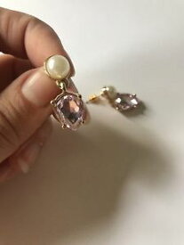 【送料無料】アクセサリー　ネックレスイヤリングガラスピンクj crew perl y pendientes de oro rosa de cristal