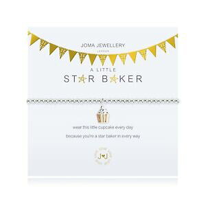 yzANZT[@lbNXx[J[Vo[uXbgVo[JbvP[LobOjoma joyas un poco star baker pulsera de plata plateado cupcake bolsa de regalo