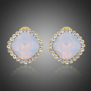 yzANZT[@lbNXS[hbL[KXJbgXNGACOJ[Cgchapado en oro 18k multi color luz de la luna cristal cortado cuadrado aretes joyas