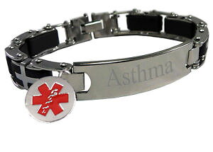 �y���������z�A�N�Z�T���[�@�l�b�N���X�J�X�^���J�X�^���A���[�g�u���X���b�gpersonalizado medic grabada personalizadaid de hombre de alerta mdica pulsera medbr 24