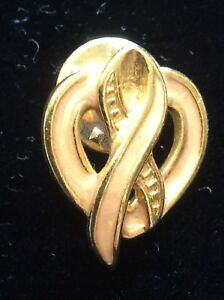 �y���������z�A�N�Z�T���[�@�l�b�N���X�u���[�`�s���N�G�i�����s��oro plateado broche pin ballou regd en muy buena condicin esmalte rosa
