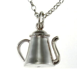 yzANZT[@lbNXX^[OVo[y_glbNXeB[R[q[[J[`F[{bNXplata esterlina t cafetera colgante collar con 18 chain amp; caja de regalo