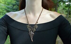 yzANZT[@lbNXV_lbNXGtcollar de hoja de helecho otoo bruja wicca pagano joyera forestal elf botannical plantas