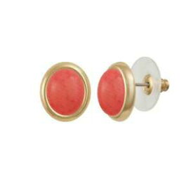 【送料無料】アクセサリー　ネックレスピンクコーラルゴールドトーンピンイヤリングminuet coral rosa oro tono perforado pendientes con pasador