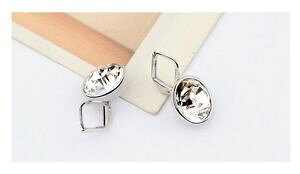 �y���������z�A�N�Z�T���[�@�l�b�N���X�t�@�b�V����mujer pendiente transparente cristal plata bisutera idea regalo