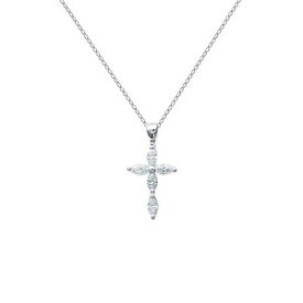 【送料無料】アクセサリー　ネックレスアルジェントマッシフジルコニウムコリアークロワcollier croix en argent massif et zirconium longueur au choix 45cm ou 50cm