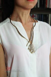yzANZT[@lbNXRA[I[_[h[A[fRre[Wcollier fin dor pendantif tulipe metal art deco vintage simple original osc 4