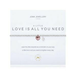 yzANZT[@lbNXVo[Vo[uXbgjoma joyas un poco de amor es todo lo que necesita pulsera de plata plateado genuino nuevo